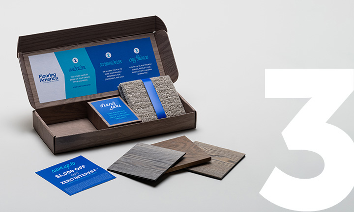 flooring sample box from Flooring America